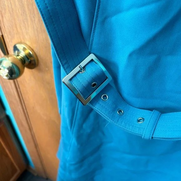 WHBM dress NWT 20W aqua teal flare sleeveless floppy hem alone dress oasis color - Picture 14 of 14